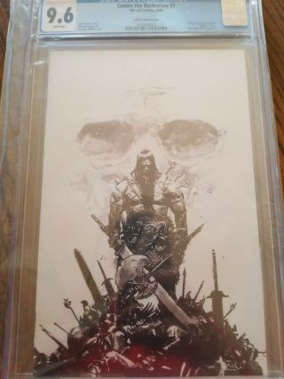 Conan The Barbarian 1 Cgc 9.  6 Zaffino Cover Inked Virgin Variant Limited