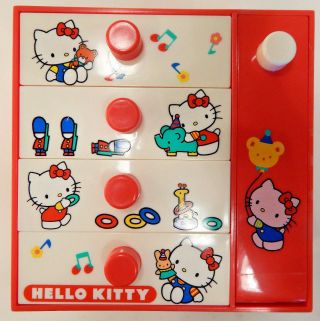 Hello Kitty Sanrio Red Jewelry Box 1976 Japan - Wow - Issues