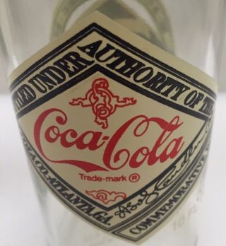 1976 Coca - Cola 10 oz.  75th Anniversary Bottle Bottling Company Chicago IL Rare 2