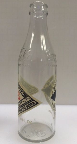 1976 Coca - Cola 10 oz.  75th Anniversary Bottle Bottling Company Chicago IL Rare 3