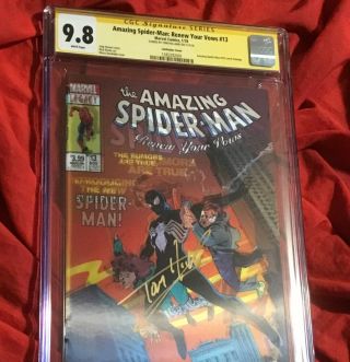 CGC SS 9.  8 SPIDER - MAN RENEW YOUR VOWS 13 AF 15 3D VARIANT SIGNED BY TOM HOLLAND 2