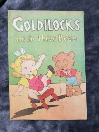Goldilocks And The Three Bears Fairy Tale Promo Comic Book Golden Age 1940s