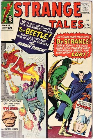S031.  Strange Tales 123 Marvel 5.  5 Fn - (1964) Origin & 1st App.  Of The Beetle