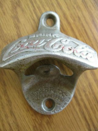 Coca - Cola Bottle Opener Starr X Made In Usa Brown Co