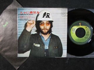John Lennon Power To The People Apple Japan Pic Cover Ar2773 Beatles 7”/45 Nm