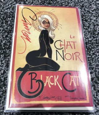 Black Cat 1 J Scott Campbell Sdcc Le Chat Noir D Signed W/ X/1000