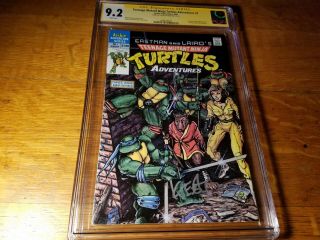 Teenage Mutant Ninja Turtles Adventures 1 Cgc Ss 9.  2 1988 Signed Eastman