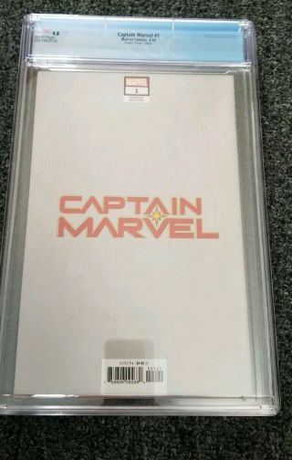 9.  8 CGC Captain Marvel 1 Adam Hughes 1:100 Virgin Variant Marvel Comics 2019 3