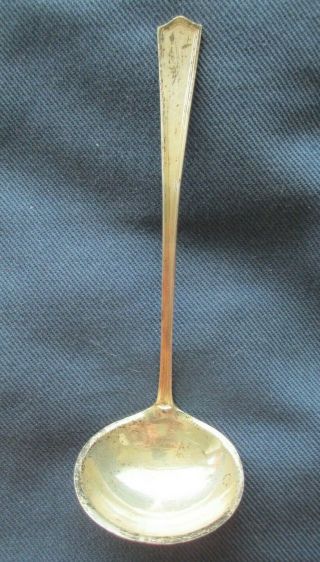 J S Co Sterling Silver Soup Sauce Ladle Spoon Antique