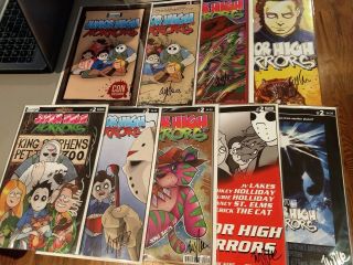Junior High Horrors 1 And 2.  Variants,  Store/con Exclusives.  Signed 9 Total