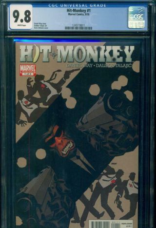 Hit Monkey 1 Cgc 9.  8 Nm/mt Wp 1st Issue Marvel Comics Hulu Tv Show Deadpool Htf