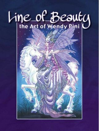 " Line Of Beauty The Art Of Wendy Pini " Hc By R Pini - Book Signed