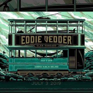 Poster Eddie Vedder Dublin Show 2019 More Patch Of Show ¡