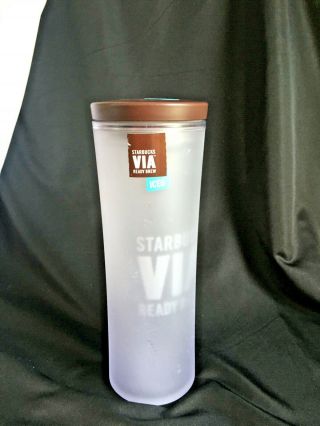 Starbucks Via Ready Brew Iced Tea Tall Cup W Drinking Spout.  $14.  95