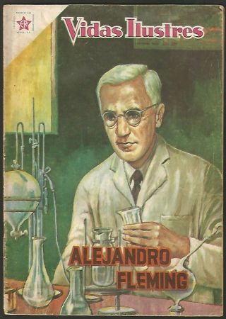 Vidas Ilustres 48 Alejandro Fleming Comic Spanish Mexican Novaro 1960