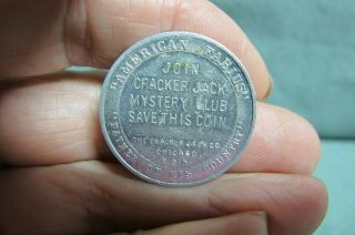 Vintage Cracker Jack Mystery Club George Washington Coin Token Premium Old