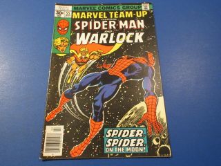 Marvel Team Up 55 Bronze Age Spider - Man Warlock 1st Infinity Gem Wow