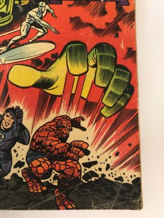 The Fantastic Four 49 Marvel Comics 1966 Jack Kirby GD 2nd Silver Surfer App. 5