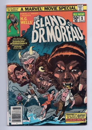 H G Wells The Island Of Dr.  Moreau 1 Nm 9.  4 Marvel Movie Special Bronze Age