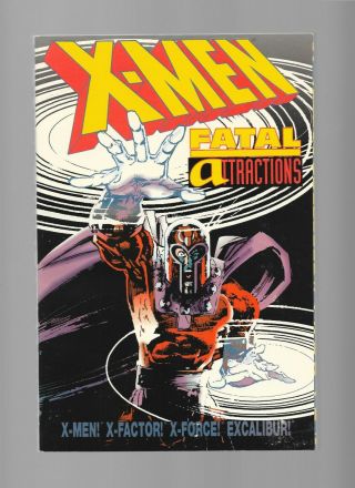 1994 1st Print Marvel Comics X - Men Fatal Attractions Tpb Oop Wolverine X - Force