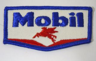 Mobil Oil & Gas Embroidered Sew - On Uniform - Jacket Patch 3 "