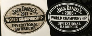 Jack Daniels 2008 & 2011 World Championship Bbq Patches