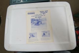 Vintage Howard Rotavator For Ski Slopes Brochure