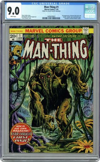 Man - Thing (1st Series) 1 1974 Cgc 9.  0 1485620001