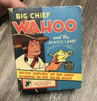 Better Little Book 1483 Big Chief Wahoo And The Magic Lamp 1940