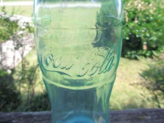 Coca - Cola 12 inch Bottle Bank Clear Green Plastic - 4