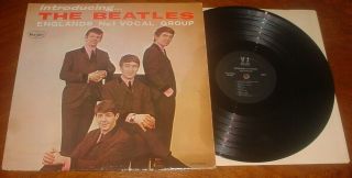 1964 Introducing The Beatles Lp Album Error Disc Black Labels Reversed Vee Jay