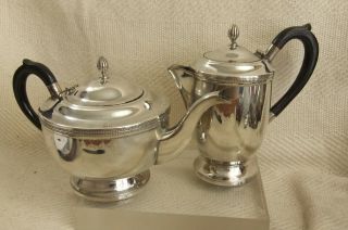 Vintage Cavalier Silver Plated Teapot & Coffee Pot Water Jug Set Stylish Set
