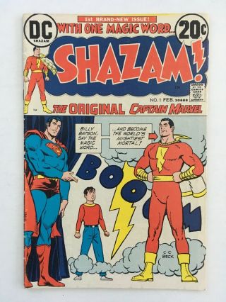 Shazam 1 (1973) 1st Captain Marvel In Dc Comics - Vg/f