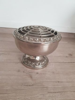 Vintage Silver Plated Rose Bowl By Ianthe