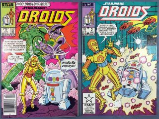 Star Wars Droids (1986) 1 2 3 4 5 6 7 8 Vf/nm Complete Set Marvel Star Comics