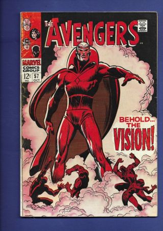 Avengers 57 1st Appearance Of The Vision Marvel Comics