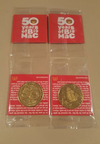 1988 - 1998 Mcdonalds Coin,  50 Years Of Big Mac Token Maccoin,  Factory.