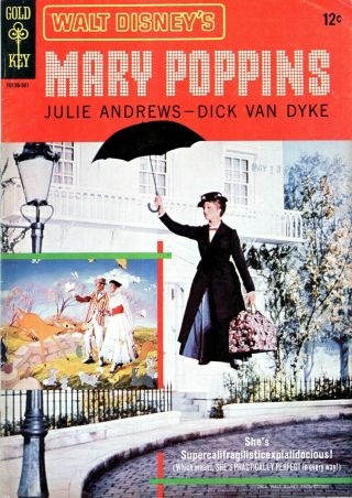 Walt Disney Mary Poppins Comic 1964 Gold Key Movie Comic - J.  Andrews