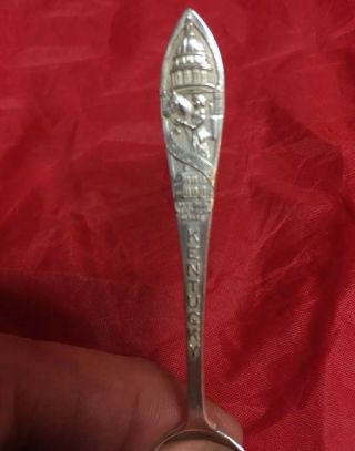 Antique My Old Kentucky Home Lyric Sterling Silver Bardstown Souvenir Spoon 5