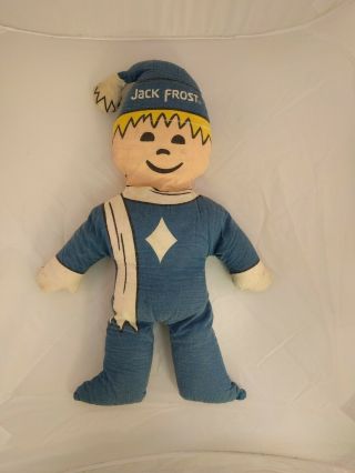Jack Frost Sugar Company Vintage Cloth Advertising Doll 18 " Tall