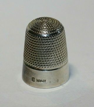 Large Solid Silver Thimble