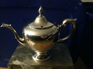 Vtg Wallace Silverplate Teapot Acorn Finial 9655s W/ Tarnish - Bag