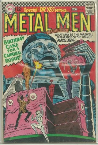 Metal Men 20 Dc Silver Age (1966) Comic Book Fn,  /vf -