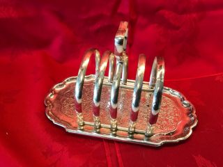 Vintage Silver Plated Toast Rack In
