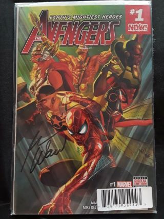 Avengers 1 Dynamic Forces Signed Mark Waid With