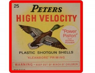 Peters Shot Gun Shell Ammo Refrigerator / Tool Box / Gun Cabinet / Magnet