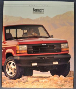 1992 Ford Ranger Pickup Truck Brochure Xlt Sxt Sport 4x4 92