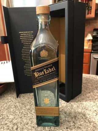 Johnnie Walker Blue Label Box W/ Empty Bottle 750 Ml