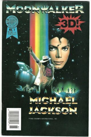 Moonwalker In 3 - D 1 (1989) Fn/vf Blackthorne 3 - D Series 75 " Michael Jackson "