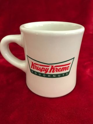 Krispy Kreme Doughnuts Coffee Mug Logo Heavy Large Diner Style